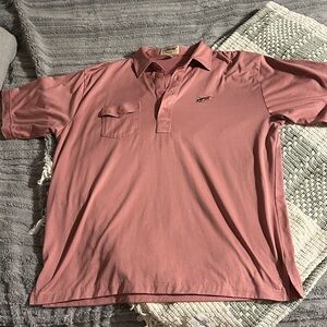 LaMode men’s pink polo